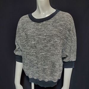 American Apparel Gray Sweater with Black Trim (OS)